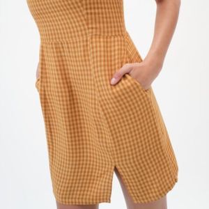 Aeropostale Rust Colored Gingham Mini Sundress (M)NWT